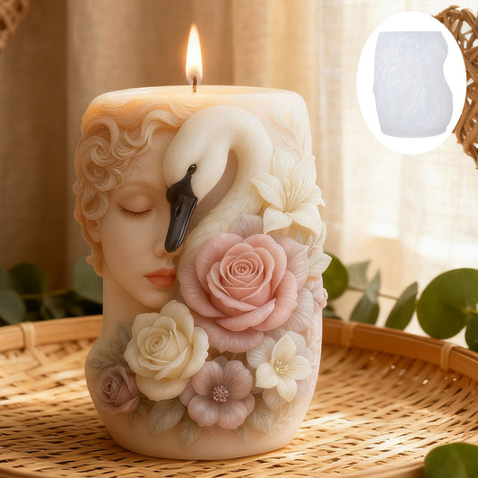 Swan Scented Candle Silicone Mold