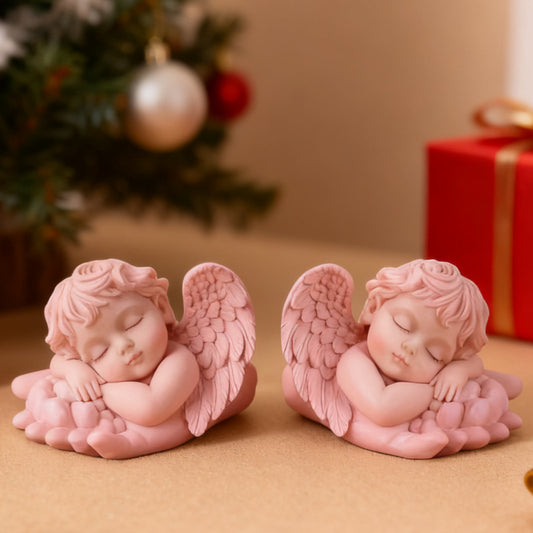 3D Praying Angel Baby Silicone Candle Mold