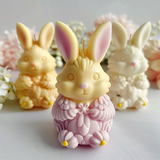 Bunny Scented Candle Silicone Mold