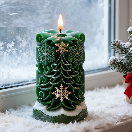 Creative Christmas Tree & Snowflake Silicone Mold