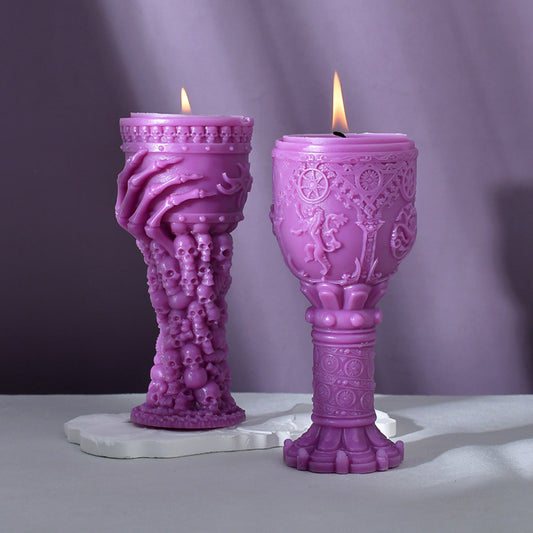 Skull Chalice Scented Candle Silicone Mold