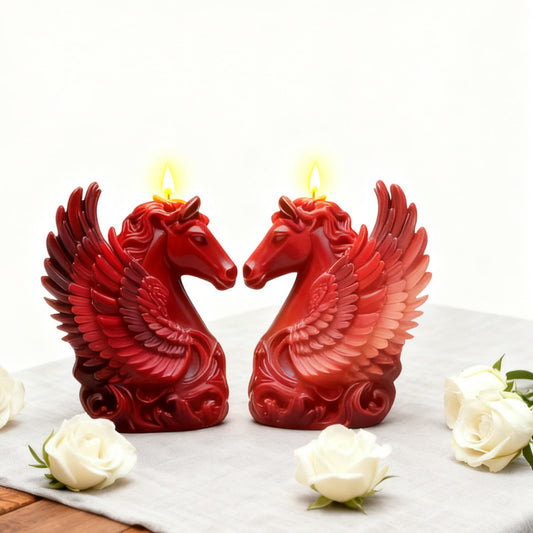 3D Relief Pegasus Scented Candle Silicone Mold