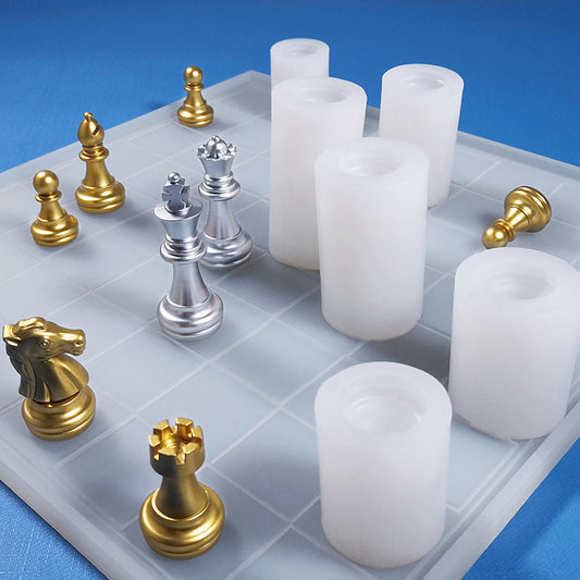 3D Chess Piece Silicone Mold for Scented Ornaments