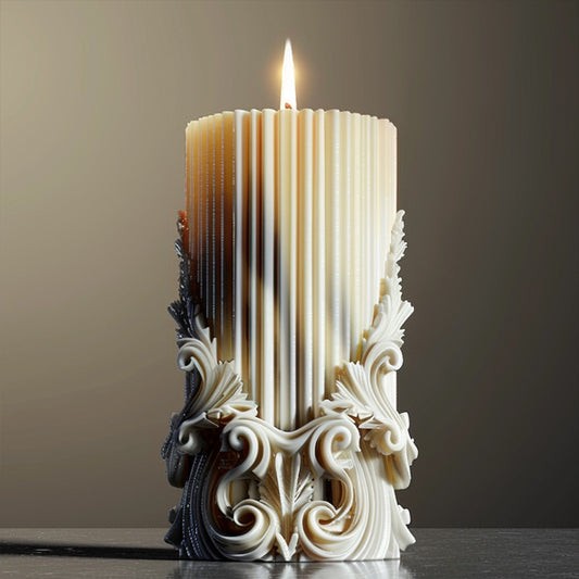 3D Cylinder Silicone Candle Mold