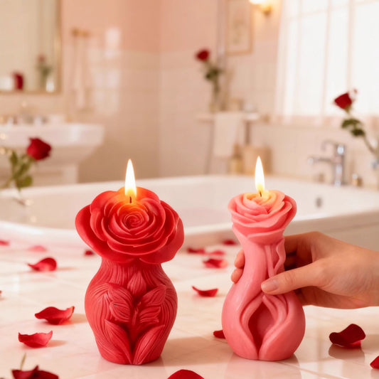 Valentine's Day 3D Rose Art Silicone Candle Mold