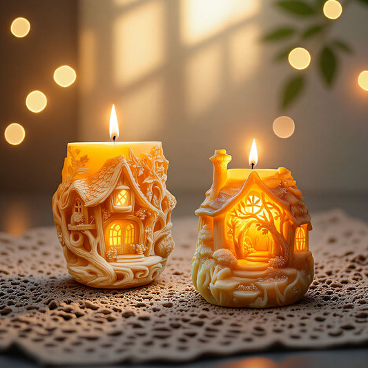 3D Treehouse Scented Candle Silicone Mold