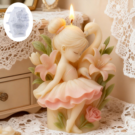 Ballet Swan Scented Candle Silicone Mold
