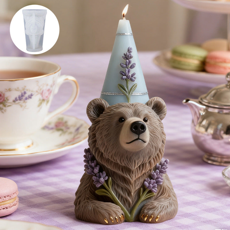Bear Cone Scented Candle Silicone Mold