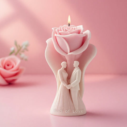 Eternal Rose Vow 3D Flower Silicone Candle Mold