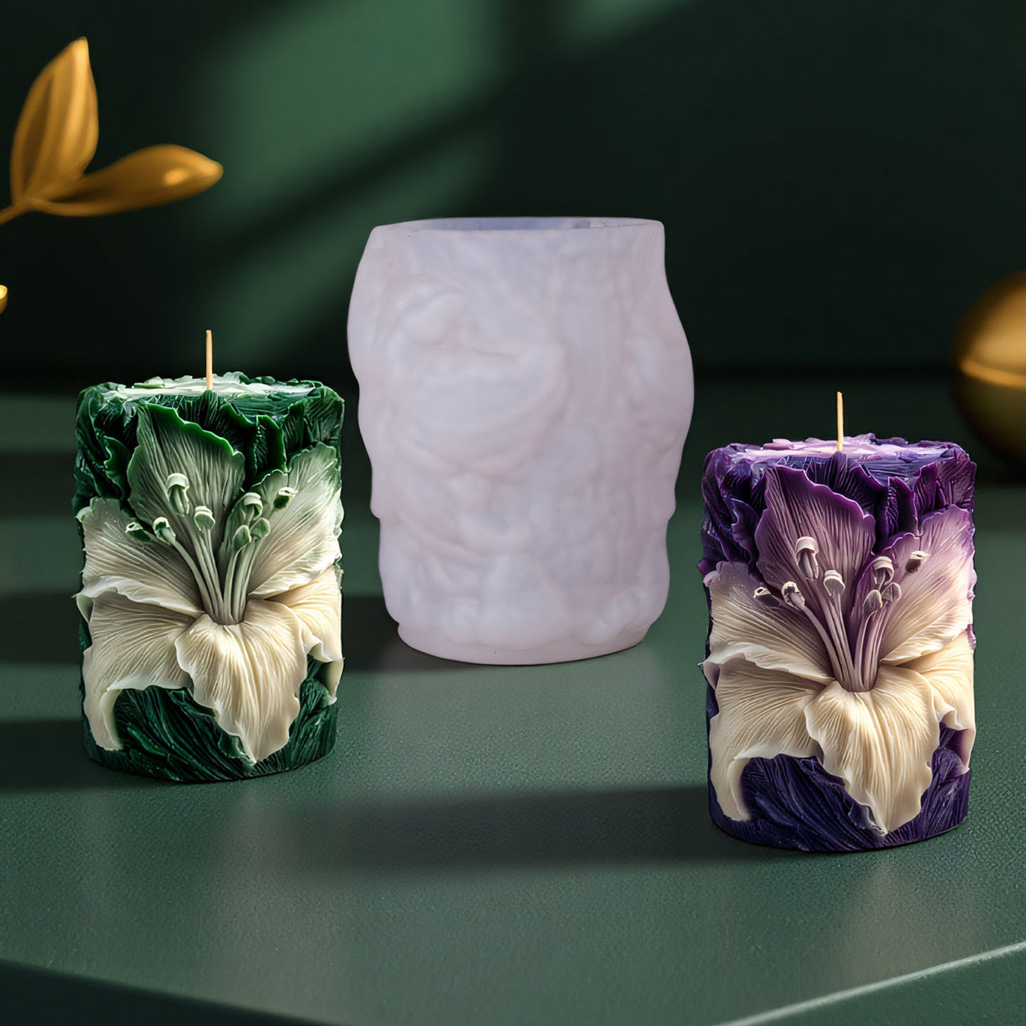 Lily Flower Scented Candle Silicone Mold