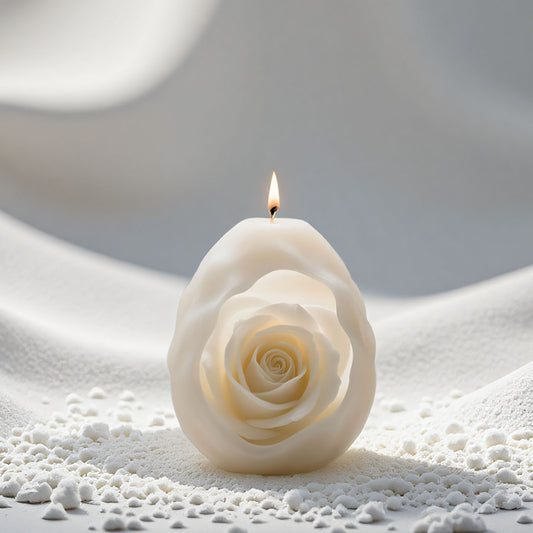 3D Rose Flower Ball Silicone Candle Mold