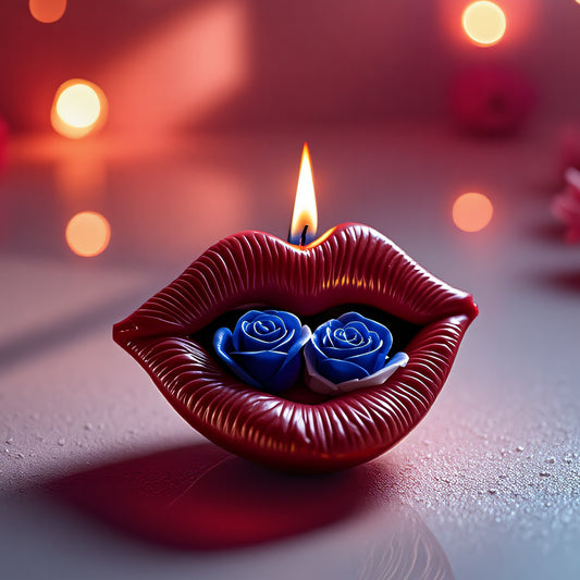 Rose Lips Scented Candle Silicone Mold