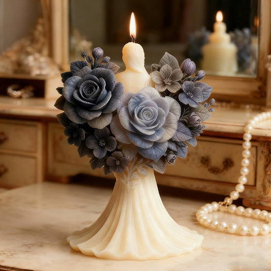 Bouquet of Roses Aroma Candle Silicone Mold