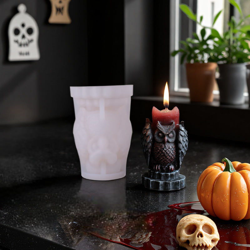 Evil Owl Scented Candle Silicone Mold
