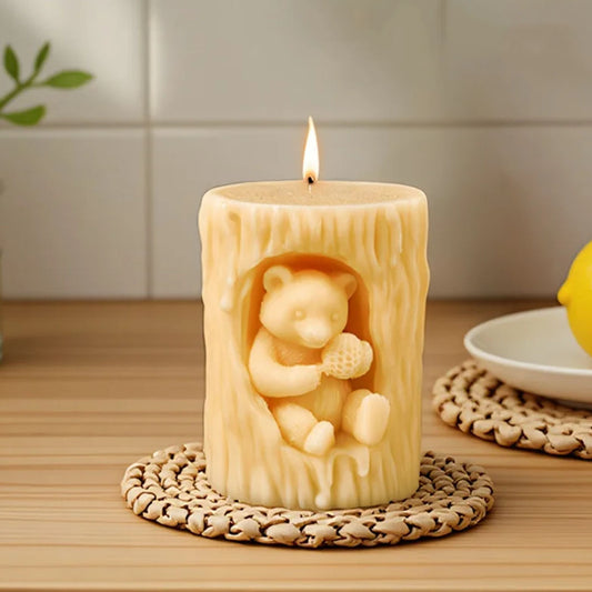 Cute Bear Scented Candle Silicone Mold