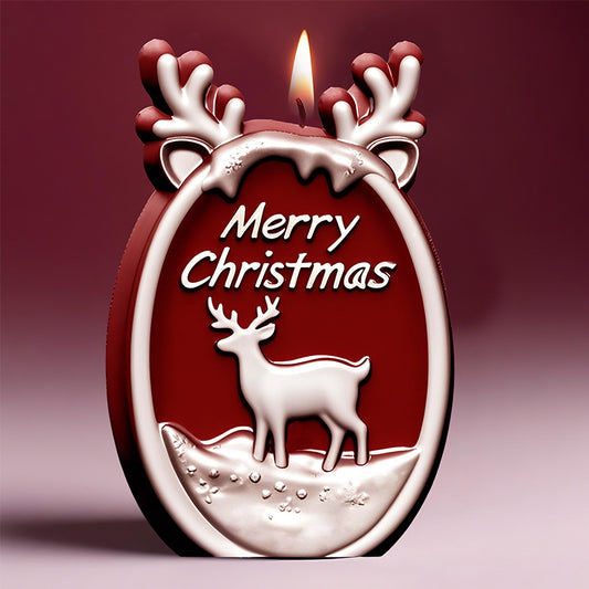 Christmas Reindeer Scented Candle Silicone Mold