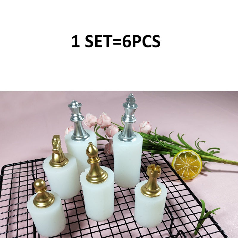 3D Chess Piece Silicone Mold for Scented Ornaments