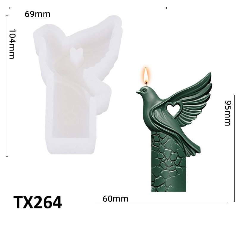 Peace Dove Scented Candle Silicone Mold