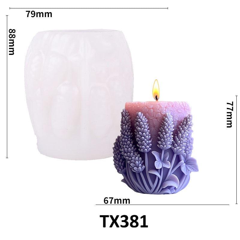 Lavender Series Scented Candle Silicone Mold