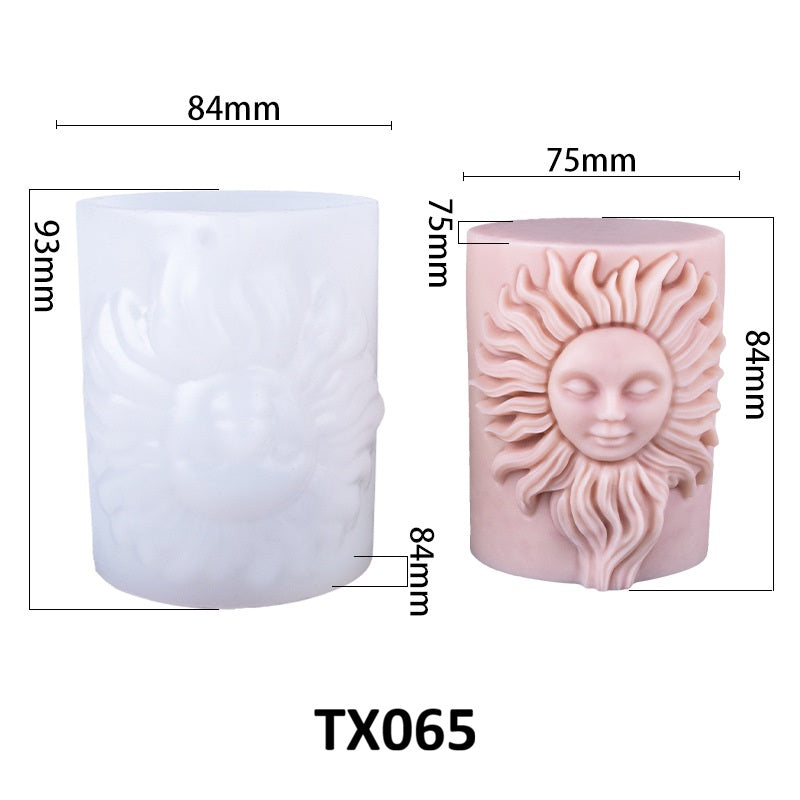 Sun Goddess Scented Candle Silicone Mold