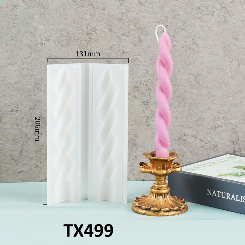Long Pillar Scented Candle Silicone Mold