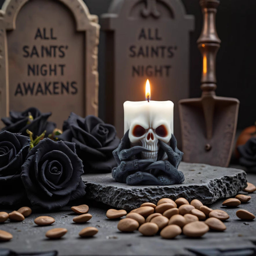 Skull and Ghost Claw Silicone Candle Mold