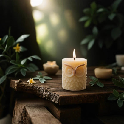 3D Owl Silicone Candle Mold