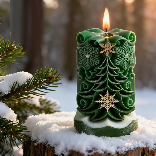 Creative Christmas Tree & Snowflake Silicone Mold