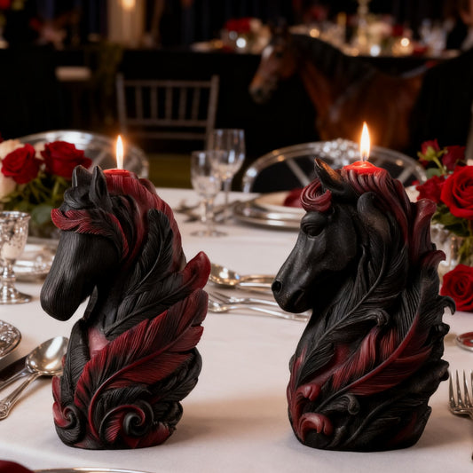 3D Feathered Horse Head Silicone Mold