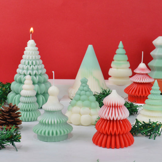 Christmas Tree Candle Silicone Mold