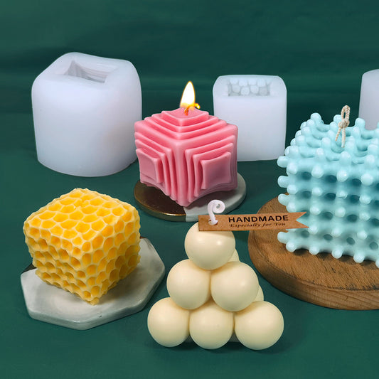 Bubble Cube Scented Candle Silicone Mold