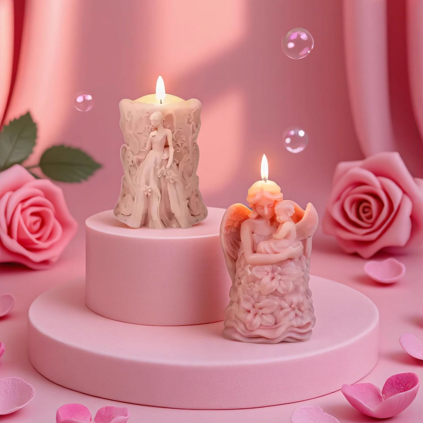 3D Mother and Angel Baby Silicone Mold