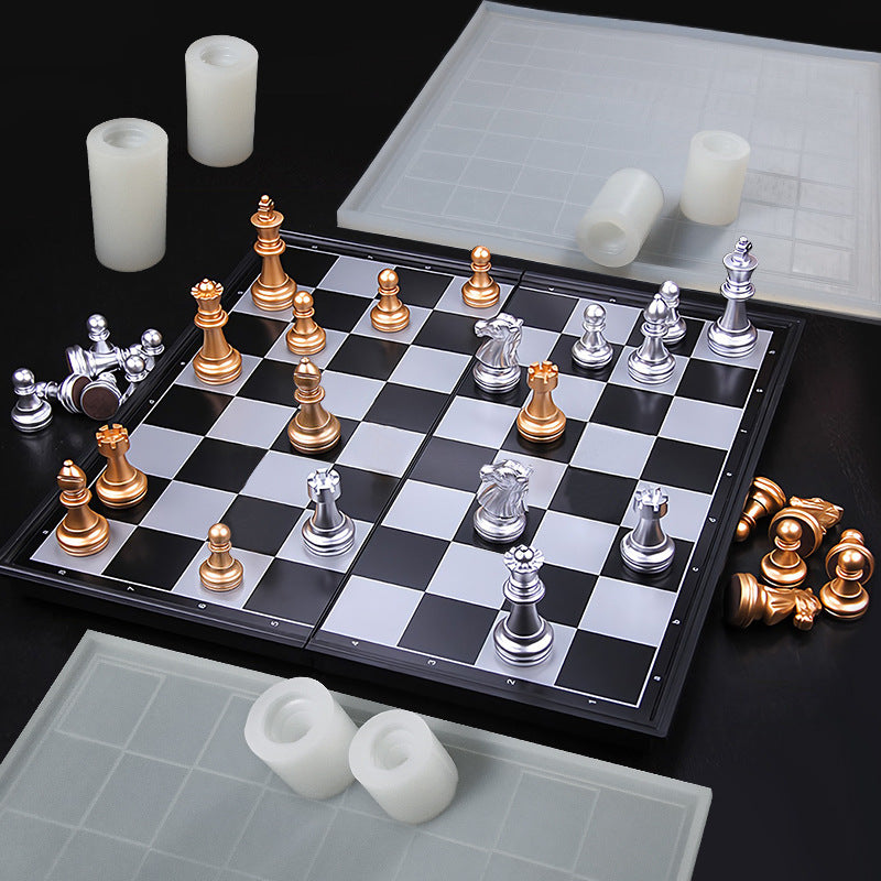 3D Chess Piece Silicone Mold for Scented Ornaments