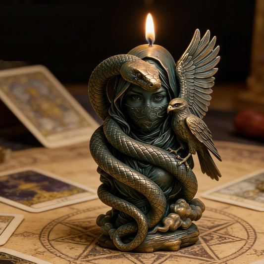 3D Medusa & Bird Scented Candle Silicone Mold