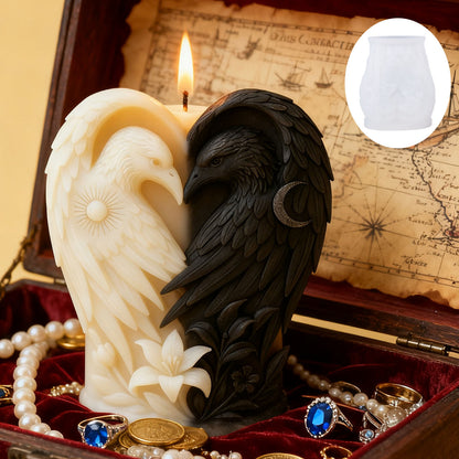 3D Relief Double Eagle Silicone Candle Mold