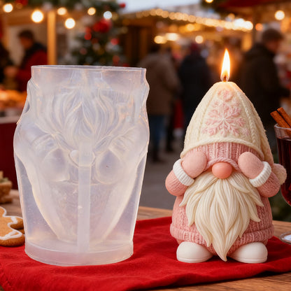 Christmas Gnome Silicone Candle Mold