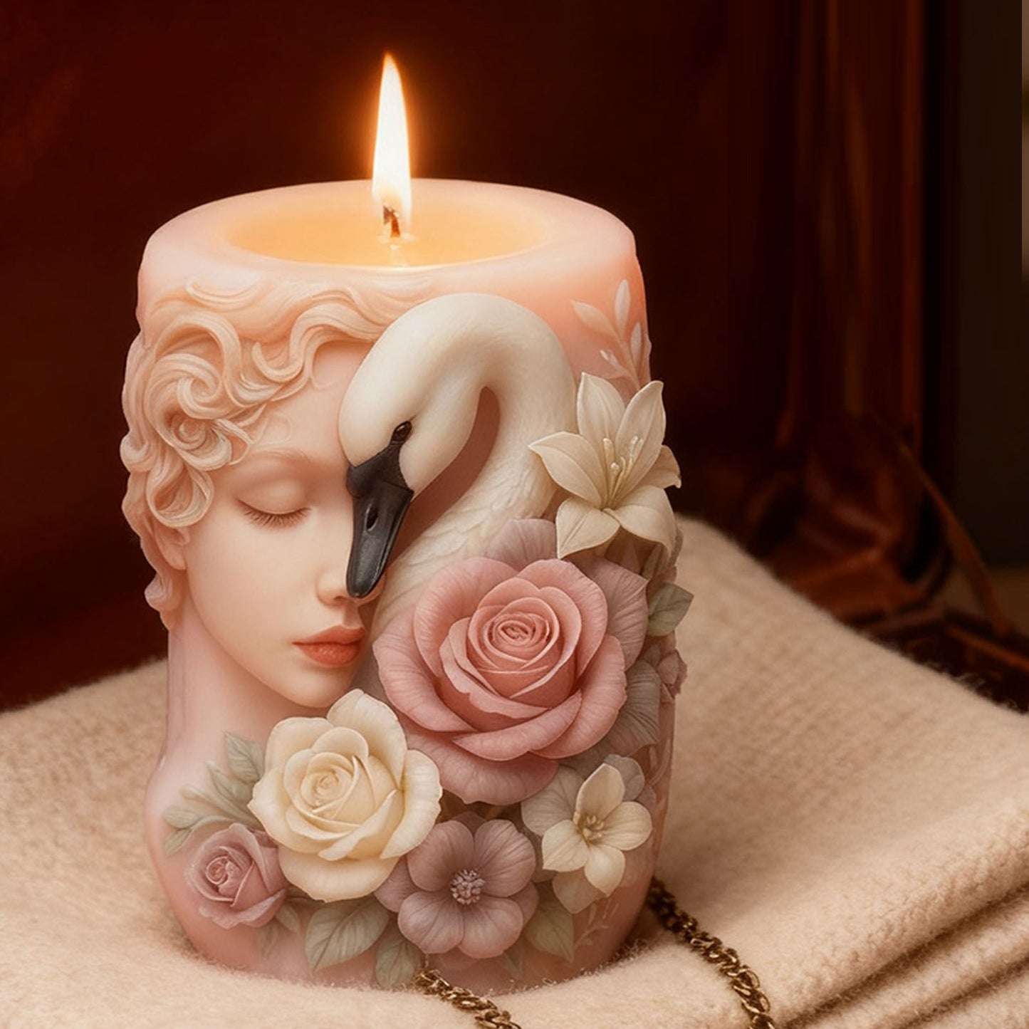 Swan Scented Candle Silicone Mold