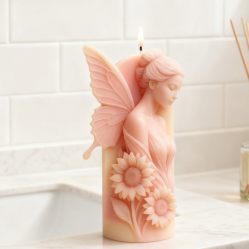 Fairy Sunflower Scented Candle Silicone Mold