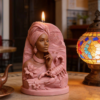 3D Desert Queen Silicone Candle Mold