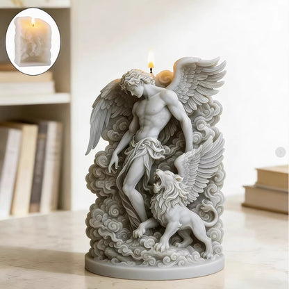 3D Winged Lion Angel Candle Silicone Mold