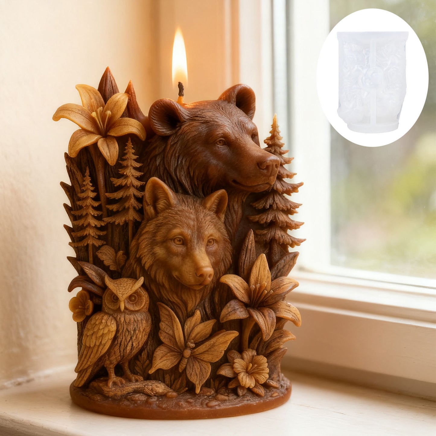 Little Bear Silicone Candle Mold