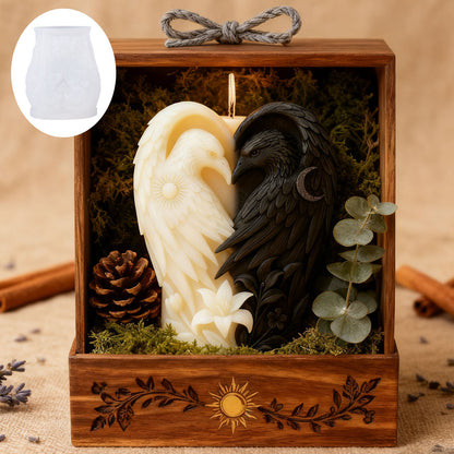 3D Relief Double Eagle Silicone Candle Mold