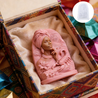 3D Desert Queen Silicone Candle Mold