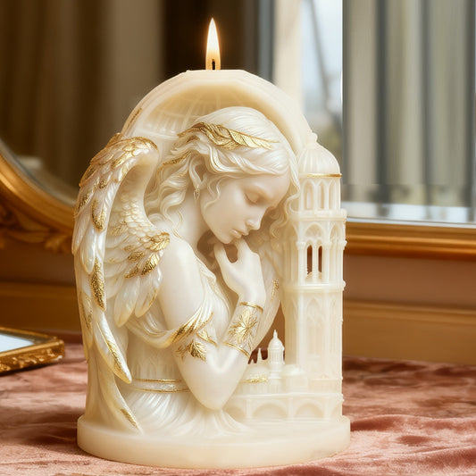 3D Angel Castle Silicone Candle Mold