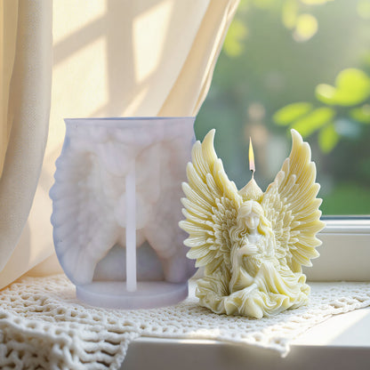 3D Angel Wings Silicone Scented Candle Mold