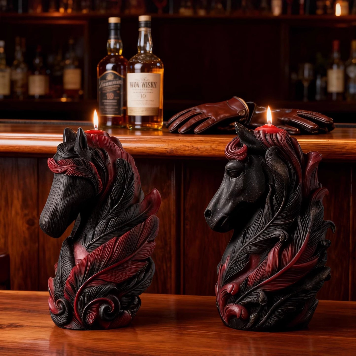 3D Feathered Horse Head Silicone Mold
