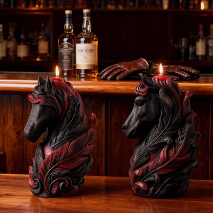 3D Feathered Horse Head Silicone Mold