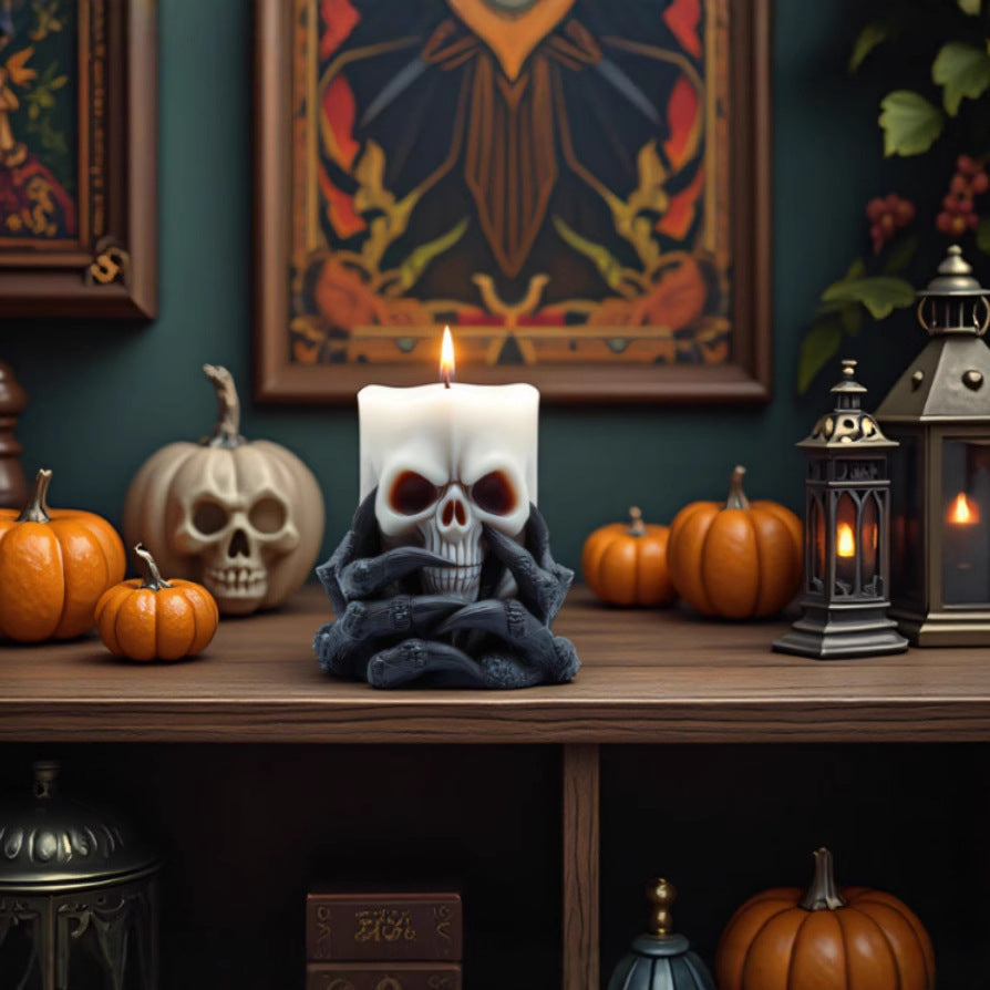 Skull and Ghost Claw Silicone Candle Mold