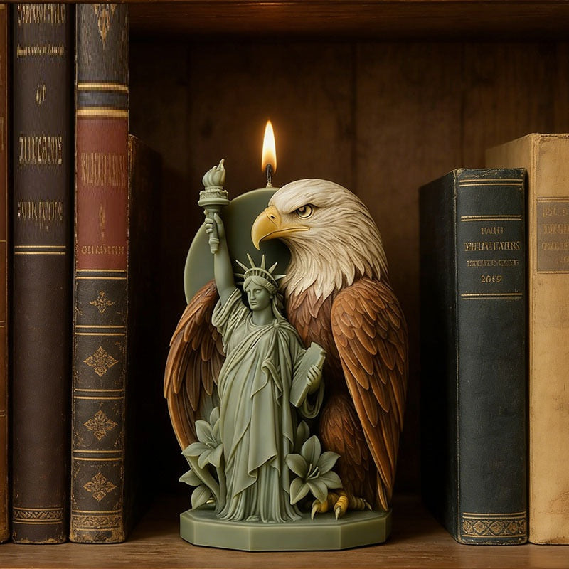 Statue of Liberty & Eagle Scented Candle Silicone Mold