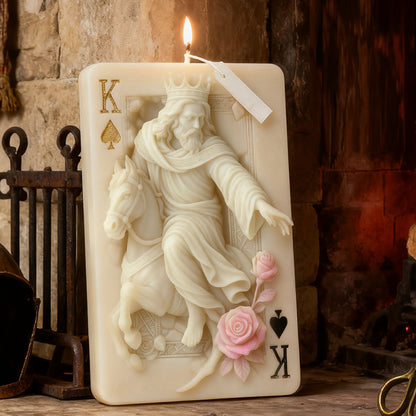 3D Relief Playing Card King Silicone Candle Mold